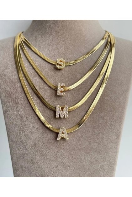 Accessory, Steel Italian Letter'Y' Necklace