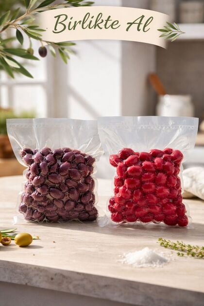 DUMAN GURME Pancarlı & Yaban Mersinli Kalamata Zeytin Seti (2x500g
