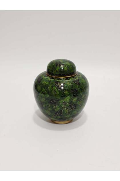 Antique Cloisonne Jar with Lid 13cm 019