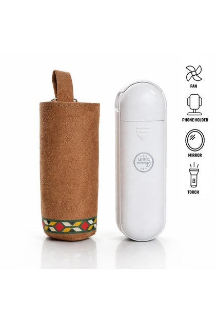 ARCHIE - Giftology 5-in-1 Powerbank Fan with Torch, Phone Holder & Mirror