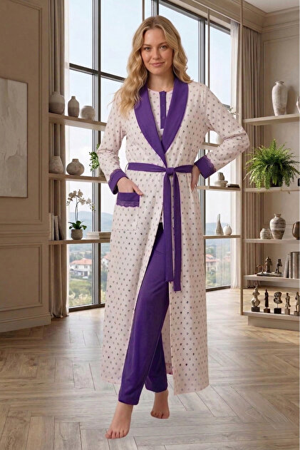 open lace back dress Blanket sweatshirt thick gray OVERSIZE dressing gown – Allbag main image 1