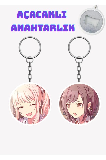 Project Sekai Akiyama Mizuki and Shinonome Ena Keychain Opener Set (2 Pieces)