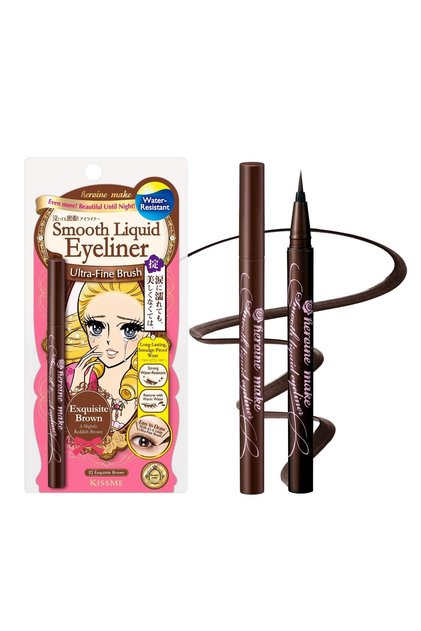 Smooth Liquid Eyeliner Super Keep, Smudge-Proof Liquid Eyeliner, Bitter Brown #2
