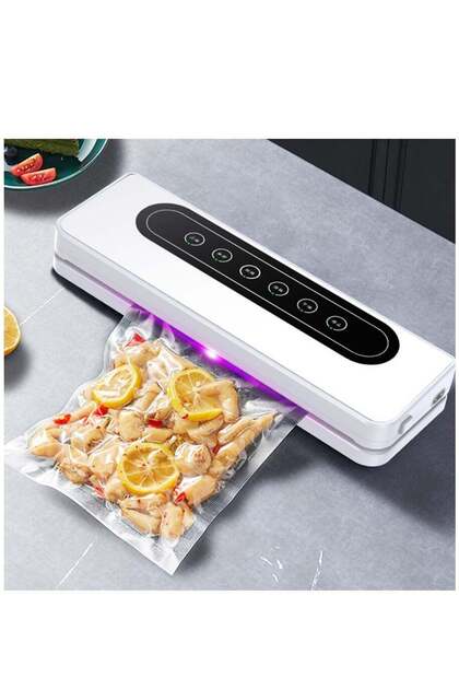 Automatic Vacuum Sealer Machine,Dry and Moist Modes,Compact Food Sealer with 10 Sealing Bags