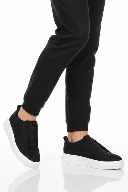 Black Suede Men's Casual Shoes
