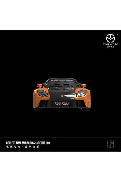 HOT WHEELS TimeMicro 1:64 Mazda RX-7 VeilSide Orange JDM Diecast