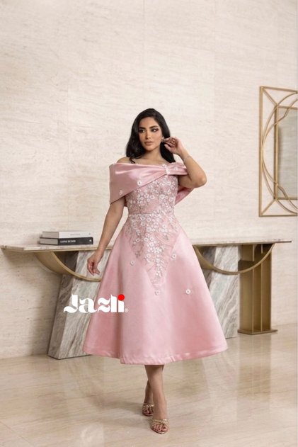 فستان سهرة بناتي بيبي بينك ميكادو