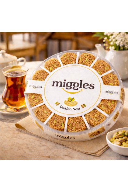 Golden Nest Antep Fıstıklı Susamlı Kurabiye 250 GR