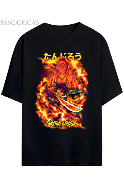 Pandorica's Demon Slayer Design Unisex Cotton T-Shirt