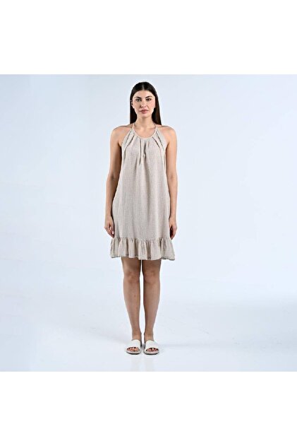 Halter Low Back Neck Dress (One Size)