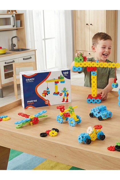 Crazy Eğitici Blok Oyunu 100 Parça
