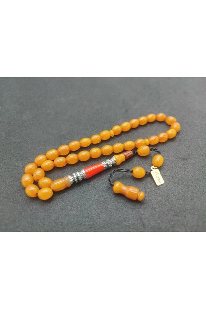 Zeyn Masterpiece Silver Necklace Handmade Amber