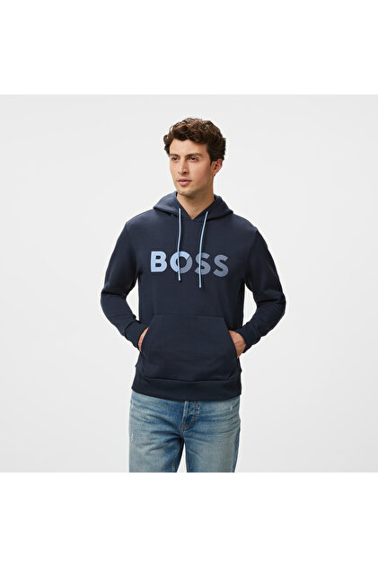 Soody Tape Logo Erkek Mavi Sweatshirt