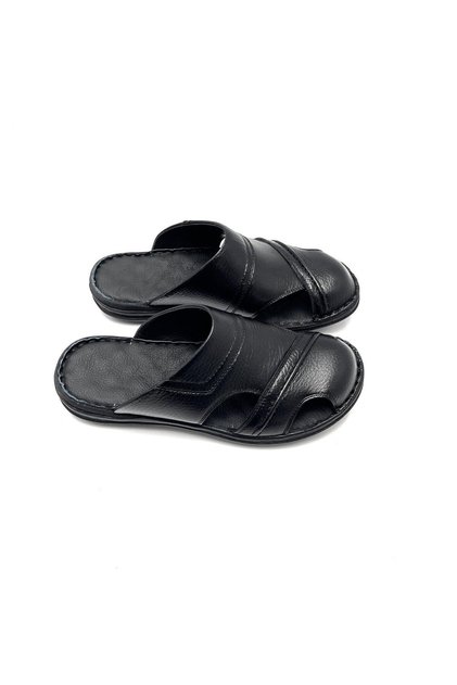 Genuine Leather Orthopedic Massage Lightweight Men's Slippers