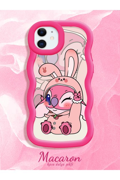 Simple Red Silicone Phone Case Cute Pattern Compatible with iPhone 11 Shockproof
