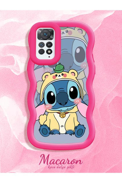 Simple Red Silicone Phone Case Stitch Pattern Compatible with Redmi Note 11 Pro 5g Shockproof
