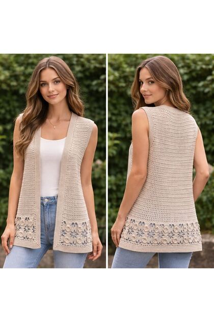 Classic Rose Motif Vest