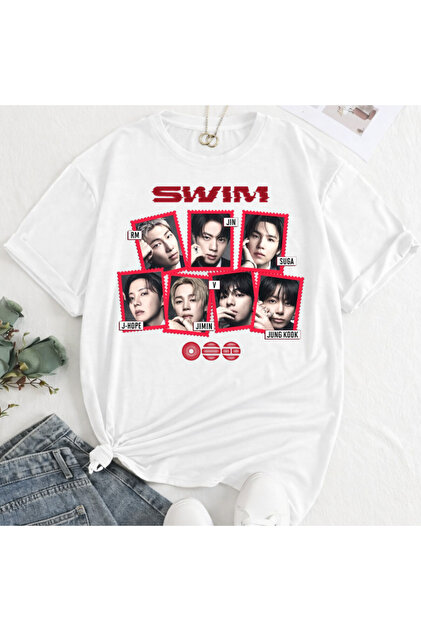 barsdepo BTS SWIM Baskılı Tişört – SUPRIZ Hediyeli | Premium