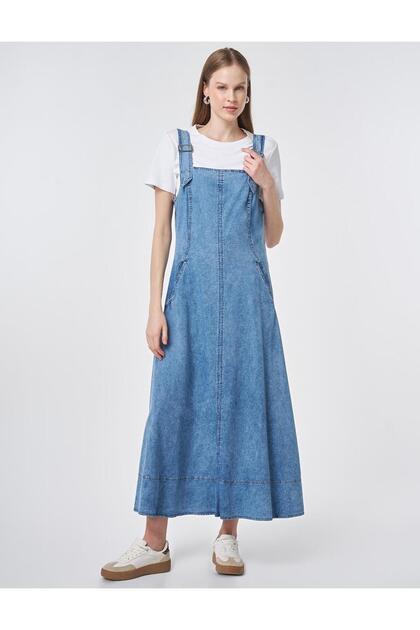 Denim Salopet Dress Blue