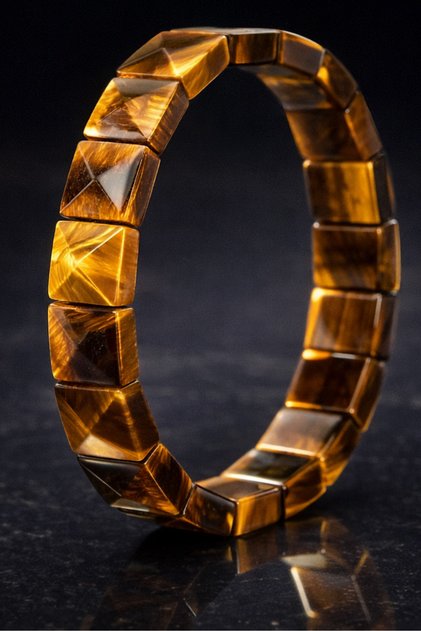 Women's Men's Natural Stone Bracelet Tiger's Eye Women's Men's Natural Stone Bijouterie Bracelet