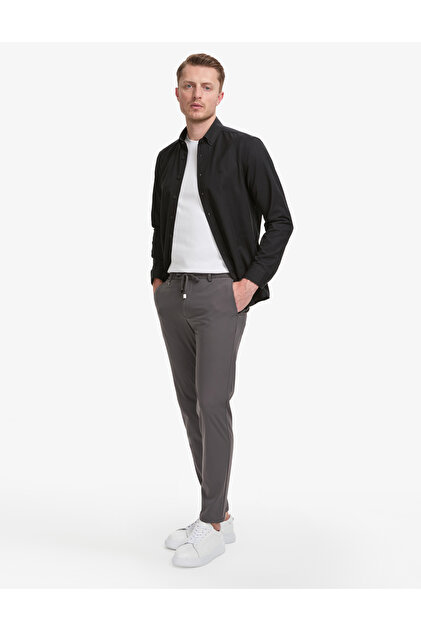 Smoked Ex. Slim Fit Waist Drawstring Classic Jogger Pants 50325158-Vr058