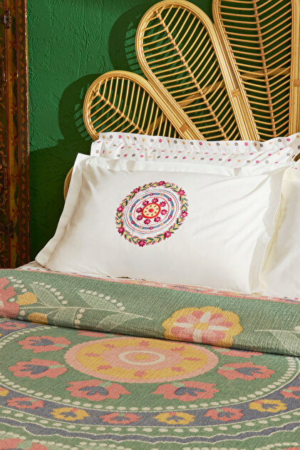 Karaca Home Luneor %100 Pamuk Nish Set Çift Kişilik Pike Takımı