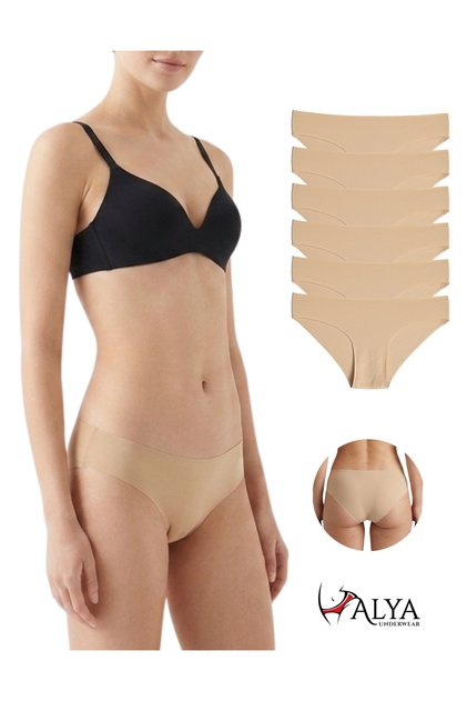 Chilot bikini basic pentru femei, tăiere laser, fără cusături, slip – ultra elastic și confortabil, pachet de 6 #NuLasăUrme