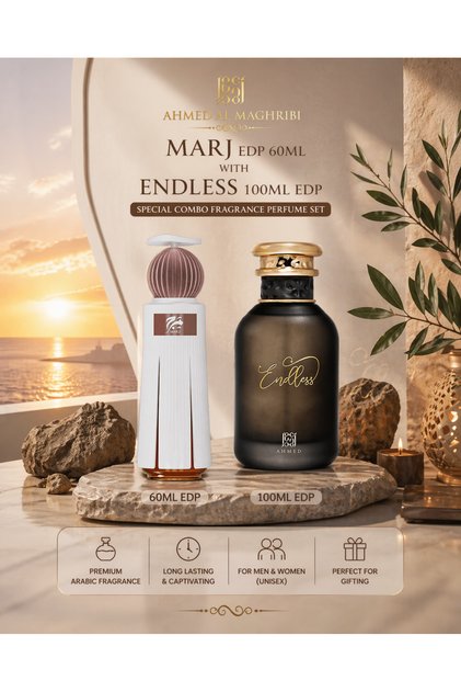 Marj EDP 60ml + Endless EDP 100ml Combo Pack | Arabian Perfume Set for Men & Women | Long Lasting Fragrance Set