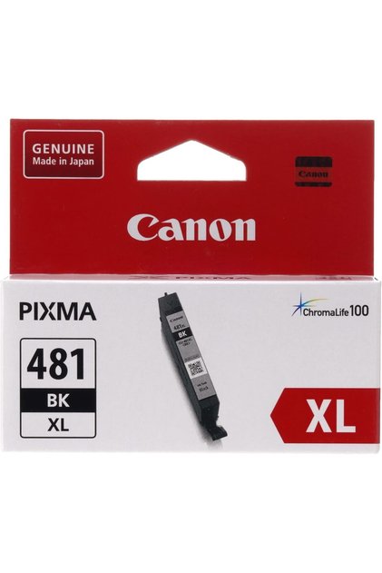 خرطوشة حبر أسود CLI-481XL BK عالية الإنتاجية لطابعات PIXMA، حبر أصلي حقيقي