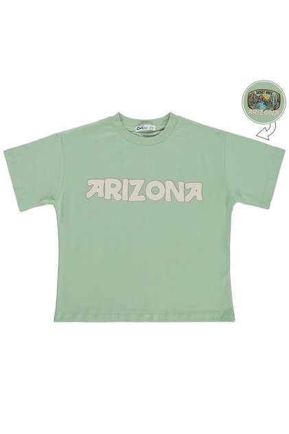 Desert Vibes T-Shirt for Ages 6-9 - Green
