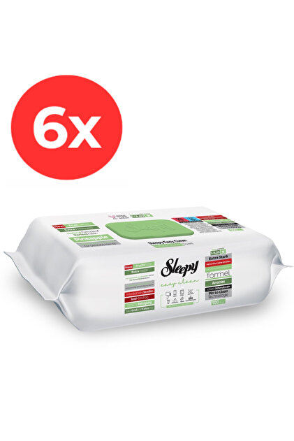 6x EASY CLEAN Servetele umede multisuprafete Pineapple 100buc