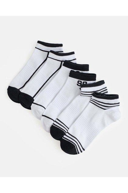 Senior Boys Assorted 3 Pairs Ankle Length Socks