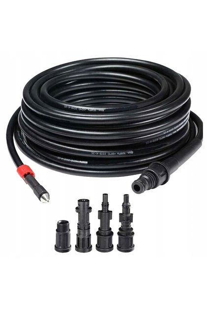 Furtun desfundare tevi, 15 m, 160 bar, 4 adaptoare, compatibil aparat de spalat cu presiune, PVC