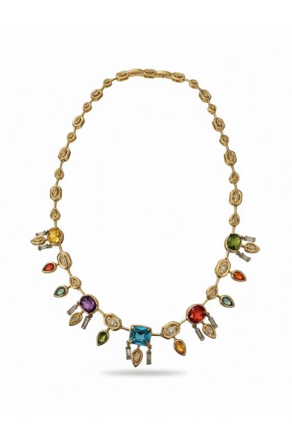 Zircon stone necklace