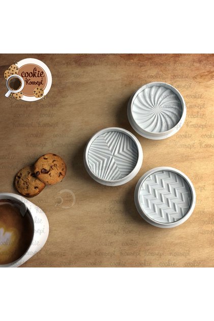 Geometric Shaped Stamps Concept Cookie Mold Set | Cookies, Sugar Paste, and Clay Compatible