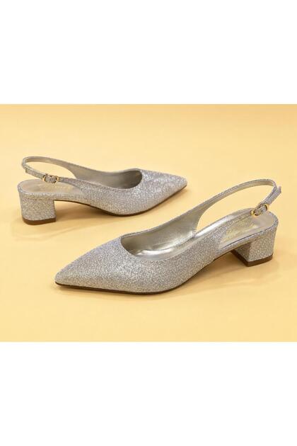 Elm - 07112 4 cm Thick Detailed Heel Guaranteed Shoes