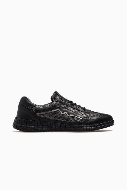 Women's Leather Casual Daily Shoes 26Y 2216116Y Black/Platinum