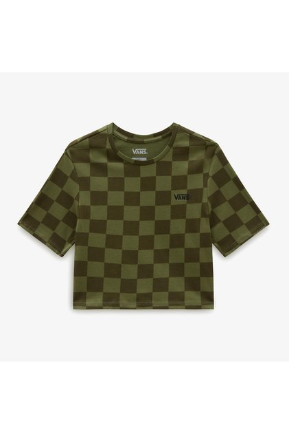 Checker Crew Crop II ženska kaki majica