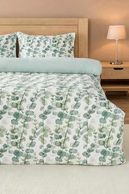 Eucalyptus Single Summer Cotton Duvet Cover Set