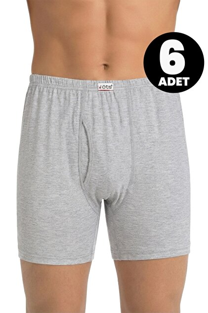 Men's 6-Piece 100% Cotton Boxer Single Jersey Breathable Fabric (2620-6)