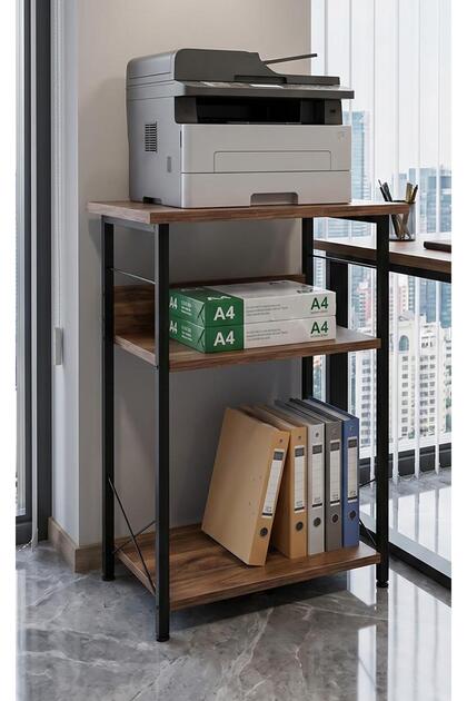 Yazıcı Sehpası 3 Katlı Çok Amaçlı Raf Metal Ayaklı Printer Stand Ofis Ev Düzenleyici