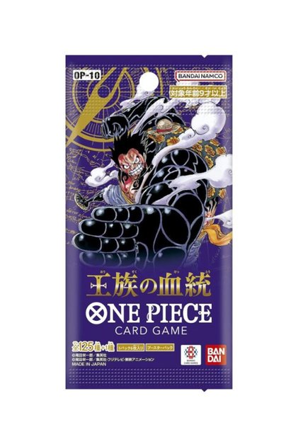 Bandai One Piece Card Game OP-10 Royal Bloodline Booster Pack (Japanese Version) 1 Package: 6 Cards