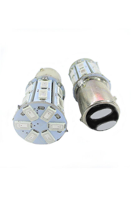 Λάμπες LED για φώτα στοπ P21/5W BAY15D 12V 20 SMD σετ 2 τεμαχίων