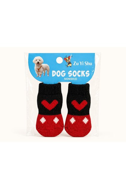 Kaymaz Tabanlı Köpek Çorabı – M Beden | Non-Slip Dog Socks