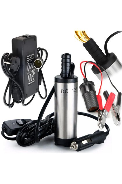 Pompa auto cu filtru transfer lichide, 12V, debit 12 l/min, 8500 RPM, alimentare priza bricheta