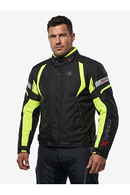 maripooh　1001 Xspeed Malibu 4 Mevsimlik Korumalı Motosiklet Montu Yeni Sezon