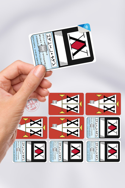 ZipZap Avcı Lisansı Hunter Hunter HXH Kart Kaplama Yapışkanlı
