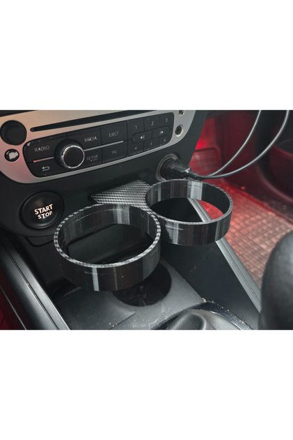 🚗 Renault Megane Compatible 3-Pair Cup Holder Center Console Accessory – Double Cup Holder Insert Organizer