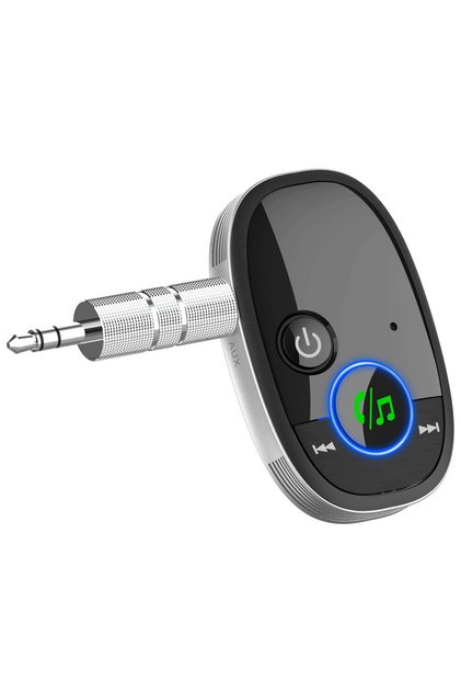 Adaptor Auto, Flippy, Bluetooth 5.0, Auxiliar, Asistenta Vocal, Jack 3.5 mm, Pentru Telefon Mobil si Sistem Audio Auto, Negru