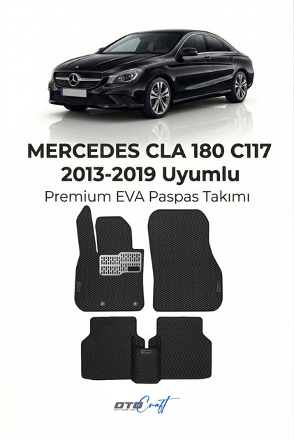 Mercedes CLA 180 C117 (2013-2019) Araca Özel 3D Havuzlu Eva Paspas Tam Set 5 Parça